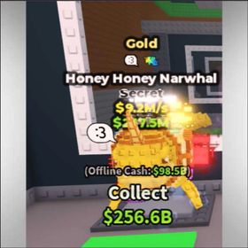 Gold Honey Honey Narwhal - 9.2M/s - Secret - :3 - Glitch M1X / Fast delivery!