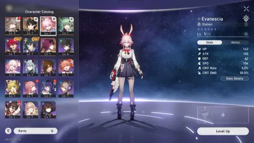 [EU] Starter Evanescia, Danheng PT, Houhou, Kafka - Trailblaze Level 7, fresh story [HSR06]