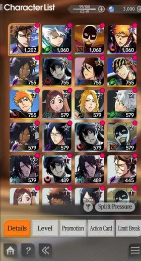 BMH155 – Starter Account | Aizen + Toshiro + Ichigo + Mayuri