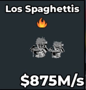 ⭐ Los Spaghettis 875M/s | Steal a Brainrot ⭐