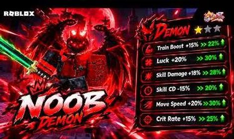 [STARTER DEMON] AKUN STARTER DEMON +1 LOOT TO FORGE ROBLOX | RACE NOOB DEMON | FULL STAT BOOST & LUCK +30%!