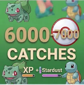 Catches Service ⭐️ 6000 Catches + Shinies ✨ Cheap & Safe ✨ Android & IOS ⭐️