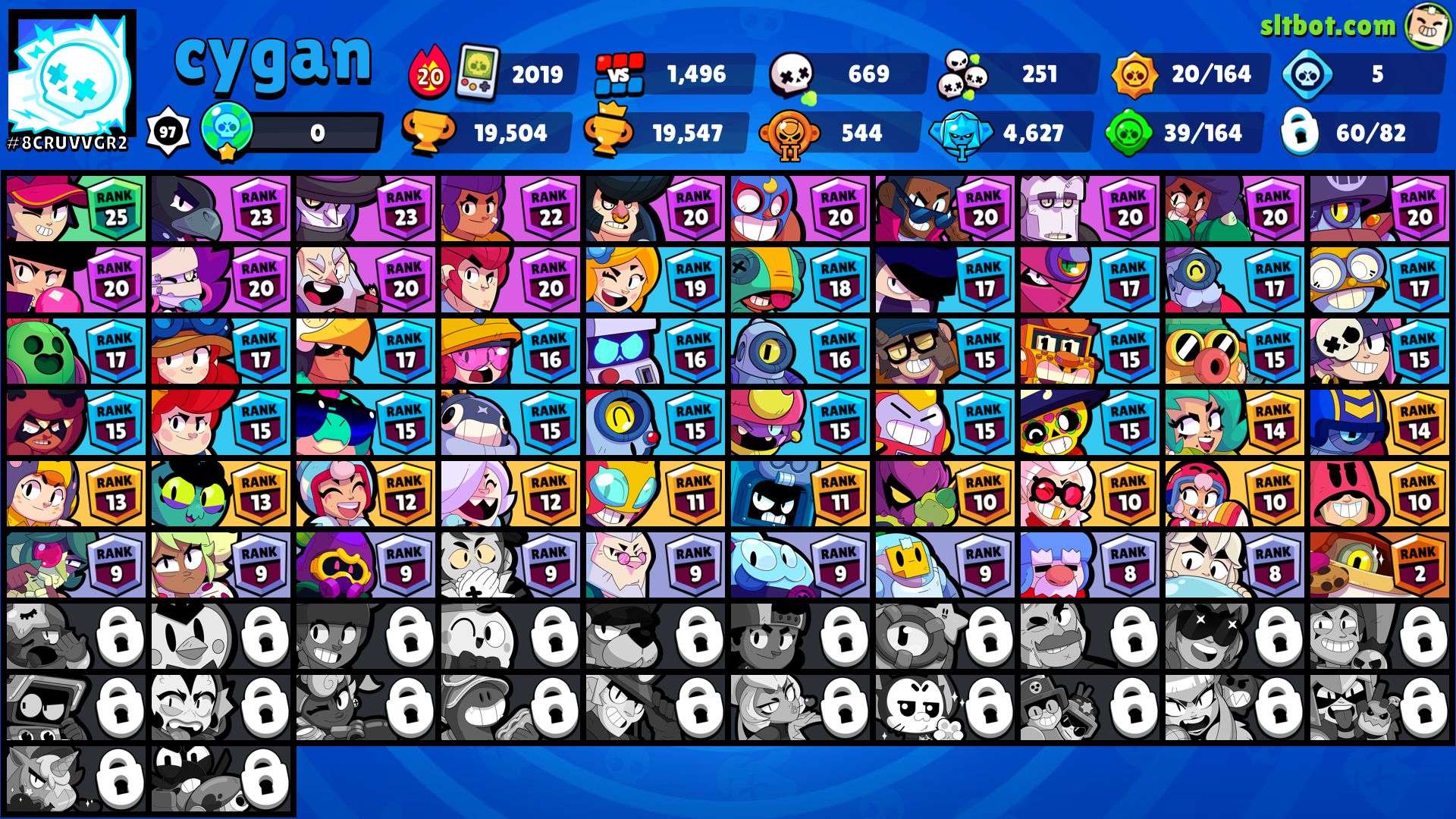 Lvl 96 + 60 Brawler (5 legend) SPIKE + CROW + LEON + SURGE + CORDELIUS