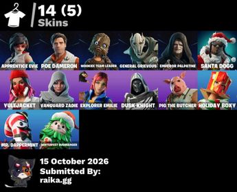 👑 [PC/PSN/XBOX] 14 SKINS 🍀 APPRENTICE EVIE 🍀 POE DAMERON