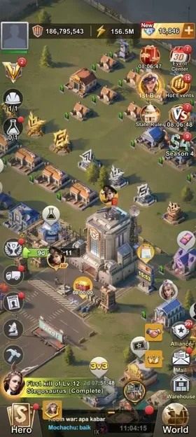 LZ050 | All Platform | 196M  Peak Power | State 254 | HQ 30  | VIP 7 | 12 S Heroes | 16K Gems