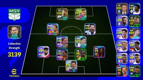 STRENGTH 3139 - AGUERO 104 - DE BRUYNE 105 - MODRIC 104 - VAN DIJK 102 - COURTOUIS 101 - EFB304