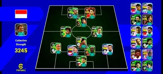 Adriano 105💪Cristiano Ronaldo 106💪Gulit 105💪Zico 105💪   Pirlo 107💪Claude Makelele 102💪Roberto Carlos 105💪Alessandro Nesta 108💪Jaap Stam 107💪   Cafu 106💪Petr Cech 106💪Lionel Messi 103💪Julian Alvarez 106💪Gianluigi Buffon 105💪Hakan Calhanoglu 102💪Iker Casillas 103💪Casemiro 104💪Aurelien Tchouameni 101💪N'Golo Kante 101💪Ruud van Nistelrooy 105💪Diego Maradona 105💪Linked With Only Konami id Buyer Mail Added🌟Android And ioS[FAST DELIVERY]