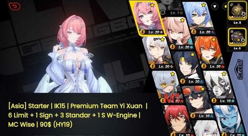 [Asia] Starter | IK15 | Premium Team Yi Xuan  | 6 Limit + 1 Sign + 3 Standar + 1 S W-Engine | MC Wise | 90$ (HY19)
