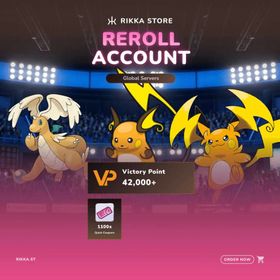☆ Global | 42000+ VP | 1100x Quick Coupons | Dragonite + Raichu + Raichu Mega Stone (XY)