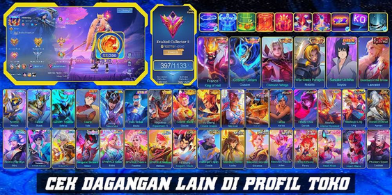 397 SKINS | 2 LEGENDS | SASUKE | SOUL VESSEL AAMON | KISHIN LANCELOT | NEOBEAST LING | ALLSTAR MOSKOV | 2 PRIME | 36 LIMITED | 37 RARE SHOP | RECALL EPIC |