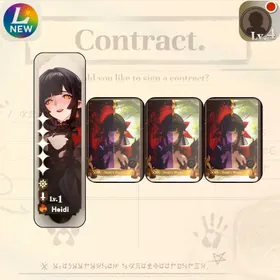 [Lv4] GLOBAL| Heidi 5stars + Sign Heidi x3 | Heidi✦5 + Heidi's World x3 |Starter account