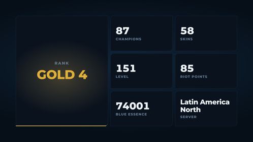 🥑 LAN 🥑 58 SKINS 🥑 GOLD 4 🥑 87 CHAMPIONS 🥑 151 LEVEL 🥑 INSTANT DELIVERY 🥑 FULL ACCESS 🥑 I12c4 🥑
