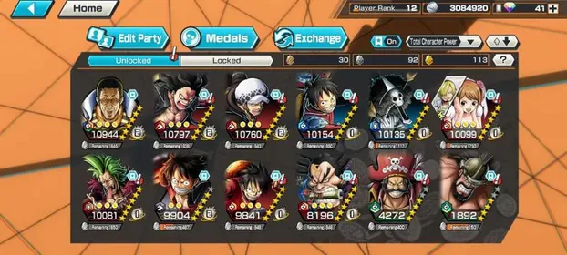 R85✨2EX 1MAX✨KIZARU MAX✨ROGER✨GOOD MEDALS✨MANY CHARACTER✨ANDROID/IOS