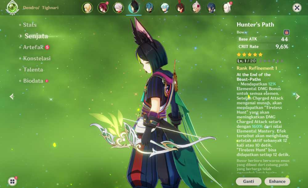 [ASIA AR10]4⭐ Double Signature Kazuha Freedom + Tighnari Hunters Path