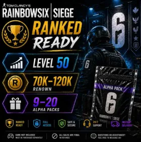 🧑‍💻 PC / STEAM / XBOX 🎖️ Ranked Ready Level 50 💵 70K -120K Renowns 🗂️ 9-20 Alpha Packs 🏎️ Instant Delivery
