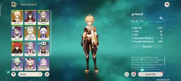 Asia | AR 5 | Vesna + Diluc + Qiqi | 5 Star Standard Selector On|