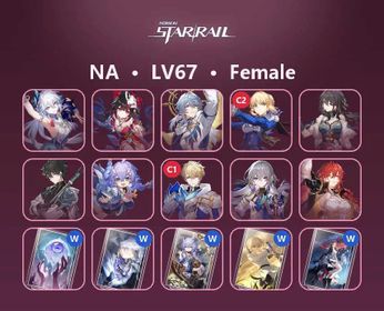 NA|LV67|Female|YaoGuang|Sparkle|Dan Heng•Permansor Terrae|Sunday|Hanabi|Bailu|Saber C2|Ruan Mei|Gepard C1|Bronya|Himeko|4★×21|Memories Never Fade|Flight Back to Earth|Time Dwells|Unrewarded Coronation|Night on the Galactic Railroad