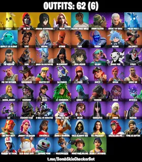 🎁 62 Skins 🎁 PSN/Xbox/PC/Nintendo 🎁 Mikasa Ackermann 🎁 Eren Jaeger 🎁 Charlotte 🎁 93 Emotes 🎁 Verve 🎁 Take The Elf 🎁 Astroworld Cyclone 🎁 Full Email