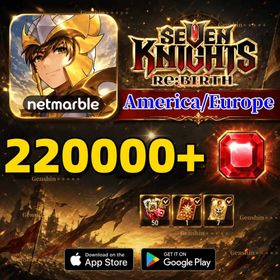 America/NA/Europe|220000 Rubies + 1,100 Summon Tickets + 500 Pet Summon Tickets + 20–30 Legendary Characters+Sung Jinwoo+Cha Hae-Yi|50 Selectable Limited Heroes + Selectable Teo + 7 Seven Knights Scrolls+200-Day Commemorative Ring Guide Gift Box + 300-Day Commemorative Gift Box|Seven Knights Re:birth