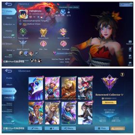 ML-015|LV 76|HERO 132|SKIN 210|RENOWNED IV|EMBLEM ALLMAX|LUCKYBOX KIMMY|LUCKY BOX GUINEVERE|STAR GORD|COLLECTOR NATALIA