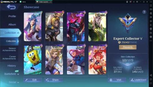 #635 | Naruto Gaara + SpongeBob Cyclops + Collector Natalia | 121 Skins | Instant Login