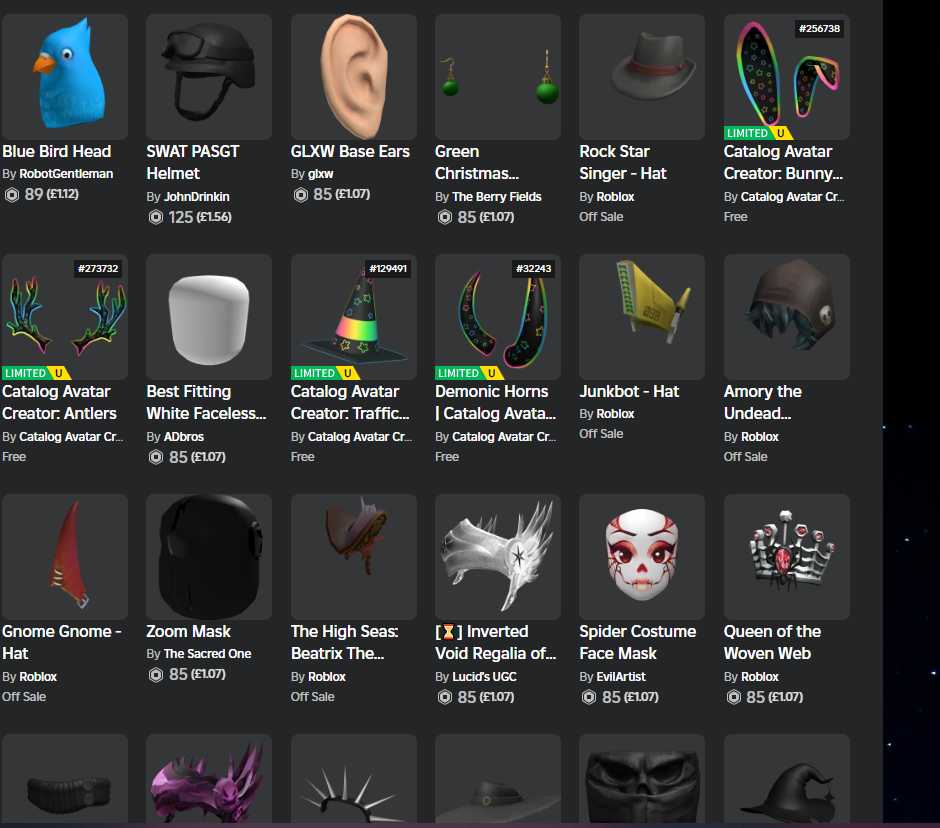 Headless 2019 account Rich/ Lots of items/Gamepasses