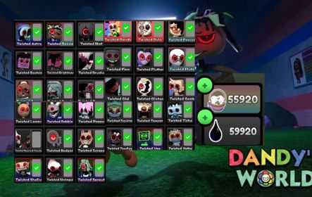 Dandy World Account | All Easter Toons | Max Twisted Research on All Toons | 59k Ichors | 55k Baskets | Roblox | Dandy's World