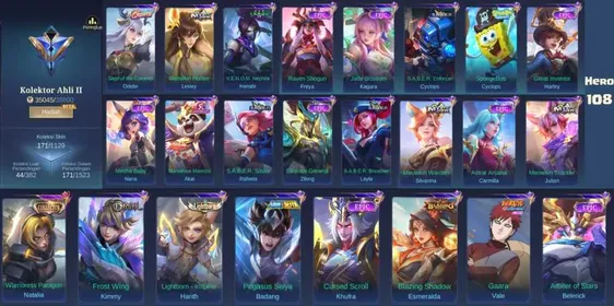Skin 171 | Heroes 108 | Spongebob Cyclops | Gaara Vale | Emblems Max | Epic 2 #Ml373