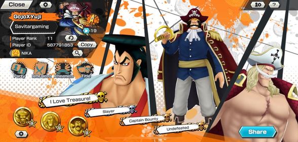 One piece Bounty rush Account