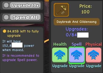 Daybreak and Gildensong 152.8m | max pot | dqr | dungeon quest reborn