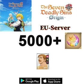 [Europe]  Escanor+5000+ Star Fragments+Random SSR character+2 Random SSR Selection Boxes | 7DS The Seven Deadly Sins: Origin