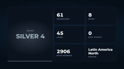 🥑 LAN 🥑 8 SKINS 🥑 SILVER 4 🥑 61 CHAMPIONS 🥑 45 LEVEL 🥑 INSTANT DELIVERY 🥑 FULL ACCESS 🥑 I2gqU 🥑