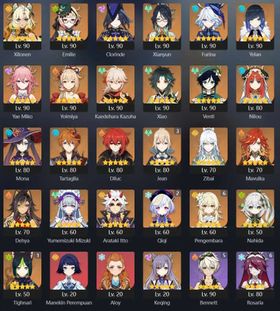 ASIA | ZIBAI MAVUIKA XILONEN EMILIE CLORINDE XIANYUN FURINA YELAN YAE MIKO YOIMIYA KAZUHA XIAO VENTI NILOU MONA TARTAGLIA DILUC JEAN (C3) DEHYA MIZUKI ITOO QIQI (C2) NAHIDA TIGHNARI (C1) | SAFE ACCOUNT | SINGGLE LOGIN HOYOVERSE | FAST DELIVERY