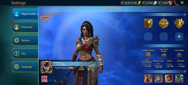 [1 Mythical Champions][5.38M] Lady Mikage + 65 LEGENDARY (Narses+Ankora,Niamhe,Lamasu,Nic,Fabian(5*),Armanz,Othorion(5*),Wixwell x2,Eostrid,Stokk,Elva,Kimi,Hephraak,BEK,Esme,Foli,Belz...) + 1-2k UNM + SHARDS(89a+9p+1s) + 33819 energy