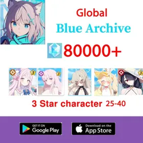 [Global]80000+gems|25-40 random 3-star heroes +(limited) Mika +(swimsuit) Mika+(swimsuit)Saint Ya+(swimsuit)Nagisa+(swimsuit) Hinata+2-8 limited heroes| Fast shipping