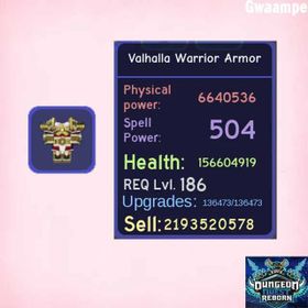 Blue Valhalla Warrior Armor | Dungeon Quest Reborn | Northern Lands Tier 3 Warrior Armor