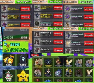 STEAL AN EGG | 2.4T/S MONEY| 359 B SPEED | CLEAN ACC | HAS STAR | INSTANT + SPIRIT GUARDIAN 1.2T/S | WORLD BURNER 444B/S