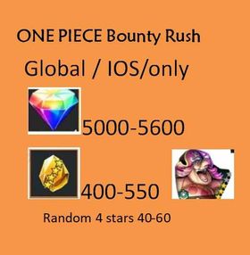 Global [IOS/only] [5000-5600 gems] [400-550 shards] [swimsuit Big Mom+Random 4 stars]