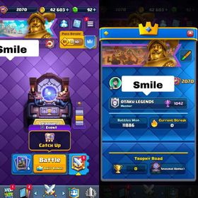 GLOBAL RANKED | 27x MAX CARDS LEVEL 16  + 54 LEVEL 15 | 32 EVO | 6 HERO | ULTIMATE CHAMPION | 14K TROPHIES | 75 XP | 2070 COLLECTION | KT 16 | SUPERCELL ID CHANGE | 172 EMOTE | 22 TOWER SKINS   Royal Ghost Biting Gem (Royal Ghost Gem) All-Seeing Eye / Illuminati Pyramid  Electro Wizard with Stars (Magic E-Wiz)  Healer Powering Up / Golden Healer Hog Rider Champion Belt