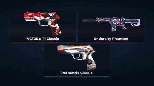 🥑 NA 🥑 3 SKINS 🥑 VALUE: 3080 VP 🥑 VCT25 x T1 Classic 🥑 Undercity Phantom 🥑 Refractrix Classic 🥑 1 LEVEL 🥑 INSTANT DELIVERY 🥑 FULL ACCESS 🥑 I17ex 🥑