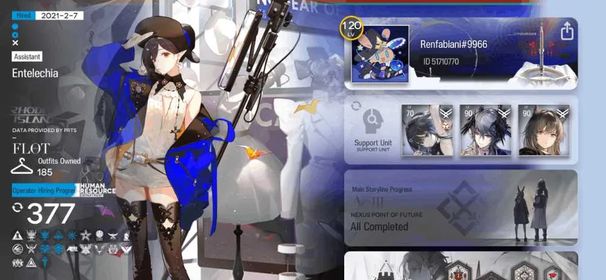 [Instant Delivery] #A182 Global Lv 120 104⭐6 | 25 limited and 185 Outfit | 377 Operator | 42.8k Oru (161+ Pull) | Full Collab | F2P no Deadlink | Texas Alter Full Poten