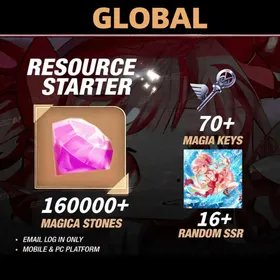 Global Server|160000+Magica Stones+★5 Madoka Kaname -Pluvia☆Clara+Magia Key×70+5★kloku Guaranteed Magla Key x2+16-21 Random Five-Star Characters+Account story is complete/Android/iOS Interoperability|Magia Exendra
