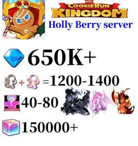 Holly Berry server|650K+ Crystals | 1200+ Cookie Cutters | random 40-80 Epic Cookies+Silent Salt Cookie+Eternal Sugar Cookie+Burning Spice Cookie+190000 Rainbow Cube|Beast's Heritage Selection Chest is not used|Ancient Cookie Selection Chest|Legendary Cookie Selection Chest | Plot progress 1-3] iOS/Android Cookie Run: Kingdom