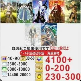 J25 [[Japan] + Optional five stars not used + Plot has passed 3.3 + Account resources as shown [See picture] / Fate Grand Order