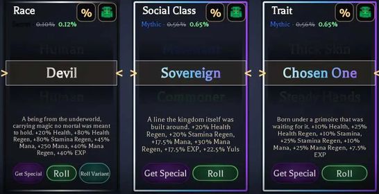 ✅Clover Time🔥 Starter Account  Devil 0.1% , Sovereign 0.5% , Chosen One 0.5%