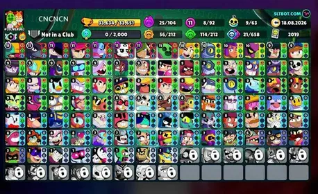 B1150 - 33634 CUPS - 92 BRAWLERS - 8 MAXED - 25 HYPERS - 1 BP+ BOUGHT - 97 SKINS - ATHENA PIPER - TECH TARA - FULL ACCESS