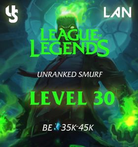 ⭐ LAN ☑️ LVL 30 • +35000 / 50000 BE ⭐ INSTANT DELIVERY • PERFECT SMURF