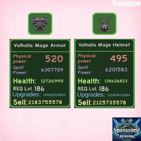 Green Valhalla Mage Set ( ARMOR & HELMET ) | Dungeon Quest Reborn | Northern Lands Tier 3 Mage Set