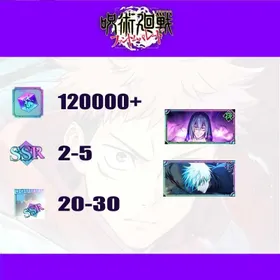 [JP] 120000+ Kaiju | (The inspiration of death) Mahito+(A Life Entrusted to Me) Yuji Itadori+(0.2-Second Domain Expansion) Satoru Gojo | SSR roll 2-5 | Single Draw Scroll X500+ | SSR Recall Illustrated Book 20-30 | Passed the storyline | Fast and Safe Delivery
