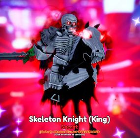 SK / SKELETON KNIGHT (KING) EVO ANIME ADAVENTURES 100% SAFE+ FAST DELIVERY